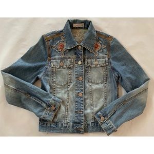 Fury Jeans Studded Denim Jacket Size L